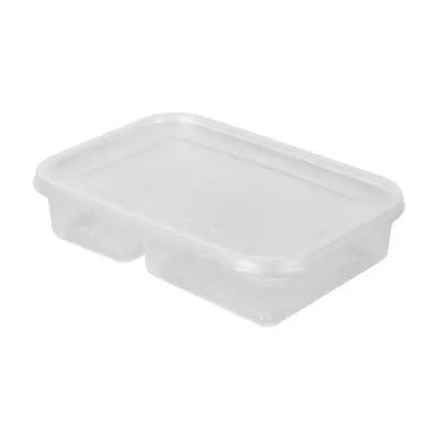 กล่องข้าว NO.500 2 ช่อง(ใส) พร้อมฝา 3