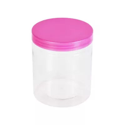 Green pack_กระปุกพลาสติก พร้อมฝา ชมพู 470 ml-1