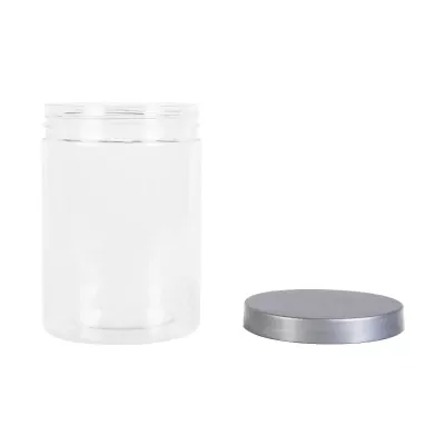 Green pack_กระปุกพลาสติก พร้อมฝา เทา 570 ml-3