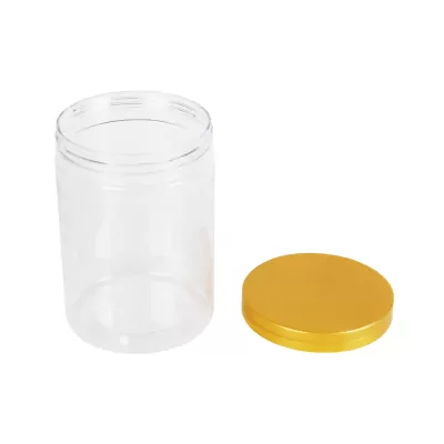 Green pack_กระปุกพลาสติก พร้อมฝา ทอง 570 ml-3