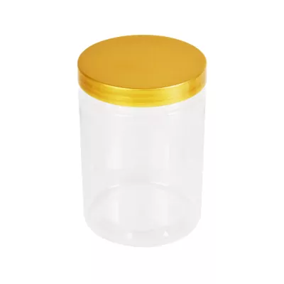 Green pack_กระปุกพลาสติก พร้อมฝา ทอง 570 ml-1