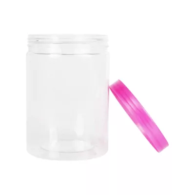 Green pack_กระปุกพลาสติก พร้อมฝา ชมพู 570 ml-5