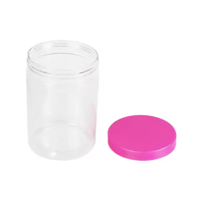 Green pack_กระปุกพลาสติก พร้อมฝา ชมพู 570 ml-3