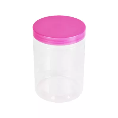 Green pack_กระปุกพลาสติก พร้อมฝา ชมพู 570 ml-1