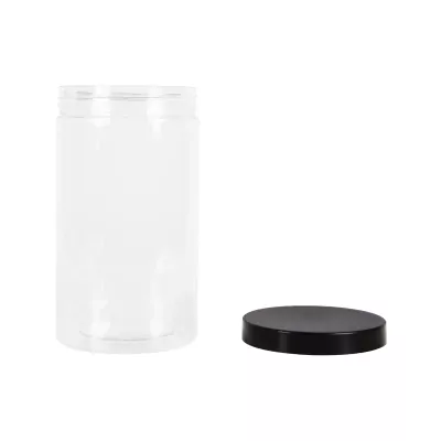 Green pack_กระปุกพลาสติก พร้อมฝา ดำ 730 ml-3