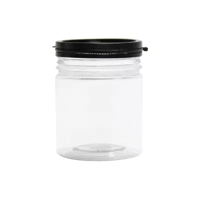 GREENPACK2_กระปุกพลาสติก ฝาฉีก ดำ 250ml -1
