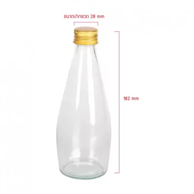 ขวดแก้ว-[size]_ขวดโบว์ลิ่ง-300ml-ฝาอลูมิเนียมม้วน-optimized