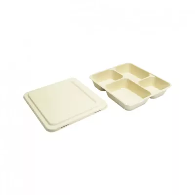 Queen-Packaging_กล่องข้าวเยื่อไผ่สี่เหลี่ยม-4-ช่อง-3-optimized