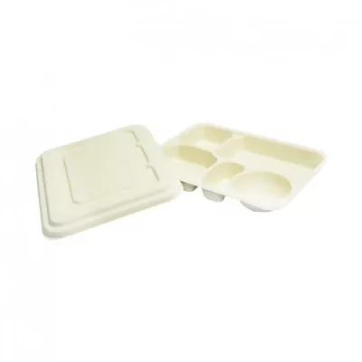 Queen-Packaging_กล่องข้าวเยื่อไผ่สี่เหลี่ยม-5-ช่อง-2-optimized