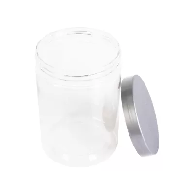 Green pack_กระปุกพลาสติก พร้อมฝา เทา 570 ml-2