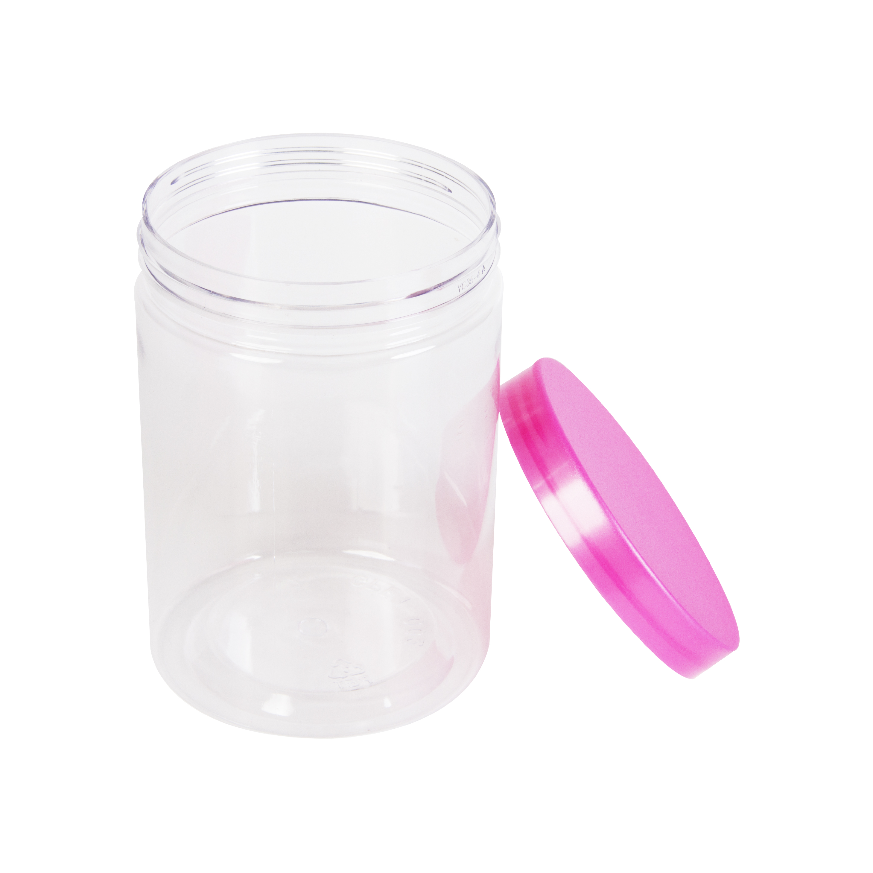 Green pack_กระปุกพลาสติก พร้อมฝา ชมพู 570 ml-2