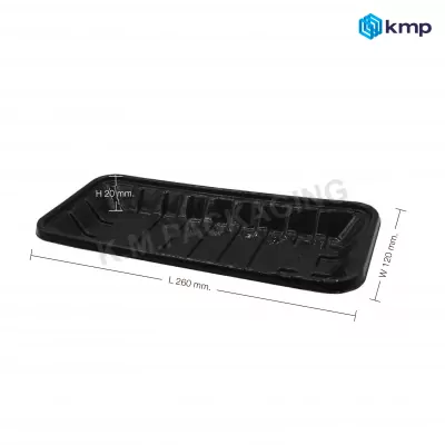 ถาดSR-B26 260x120x20 มม. PLA BIO Black-01