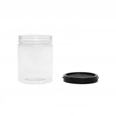 GREENPACK2_กระปุกพลาสติก ฝาฉีก ดำ 300ml -3