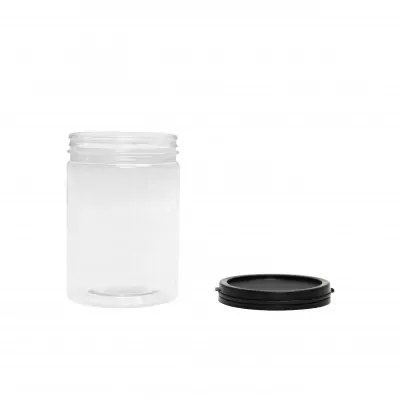GREENPACK2_กระปุกพลาสติก ฝาฉีก ดำ 350ml -3