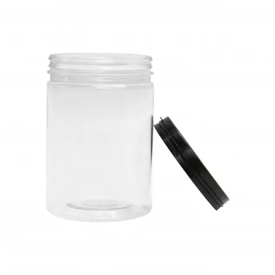 GREENPACK2_กระปุกพลาสติก ฝาฉีก ดำ 350ml -2
