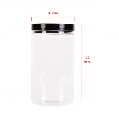 Green pack[size]_กระปุกพลาสติก พร้อมฝา ดำ 730 ml-5