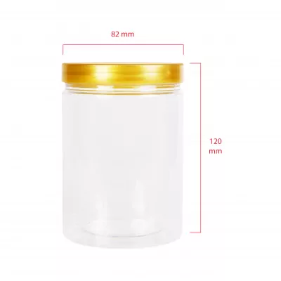 Green pack[size]_กระปุกพลาสติก พร้อมฝา ทอง 570 ml-6