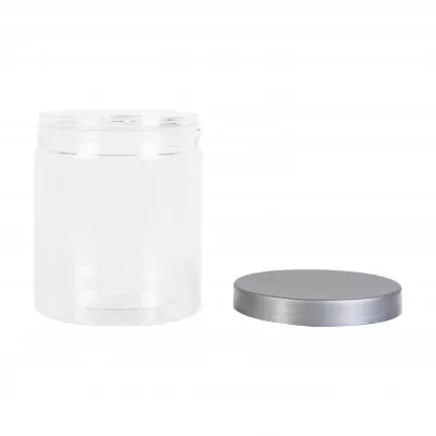 Green pack_กระปุกพลาสติก พร้อมฝา เทา 470 ml-3